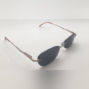 Revlon RV512 Bronze Oval Half-Rim Sunglasses Frames Only